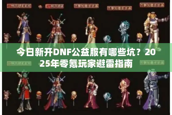 今日新开DNF公益服有哪些坑？2025年零氪玩家避雷指南