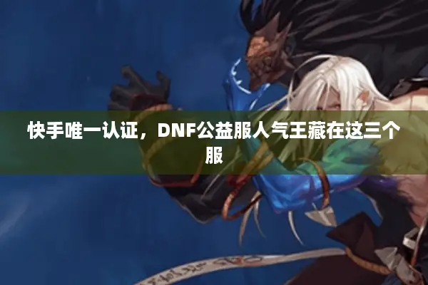 快手唯一认证，DNF公益服人气王藏在这三个服