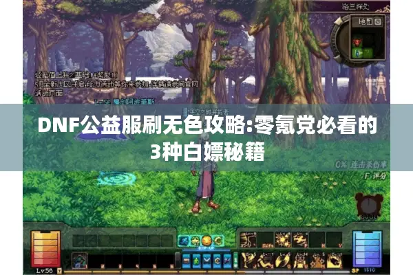 DNF公益服刷无色攻略:零氪党必看的3种白嫖秘籍