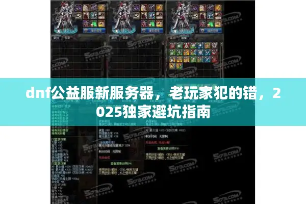 dnf公益服新服务器，老玩家犯的错，2025独家避坑指南