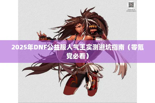 2025年DNF公益服人气王实测避坑指南（零氪党必看）