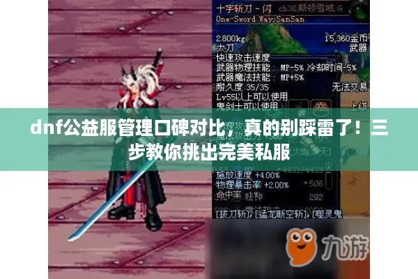 dnf公益服管理口碑对比，真的别踩雷了！三步教你挑出完美私服