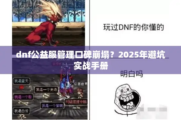dnf公益服管理口碑崩塌？2025年避坑实战手册