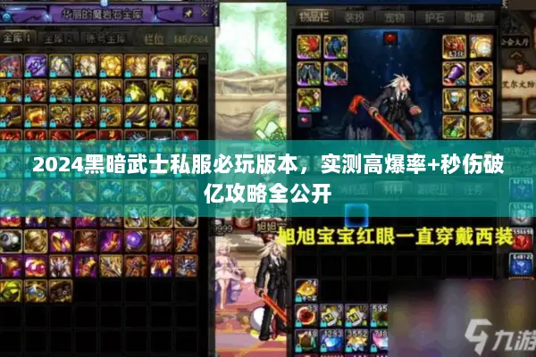 2024黑暗武士私服必玩版本，实测高爆率+秒伤破亿攻略全公开