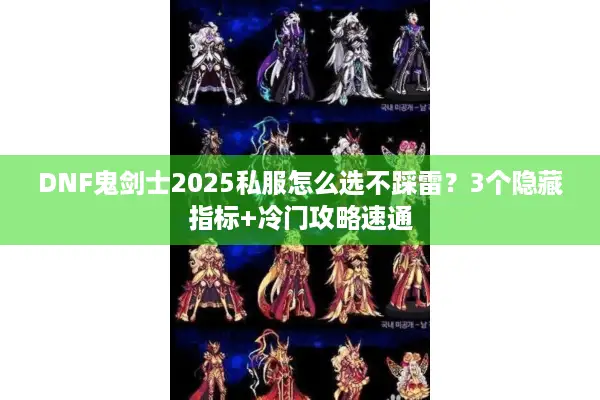 DNF鬼剑士2025私服怎么选不踩雷？3个隐藏指标+冷门攻略速通