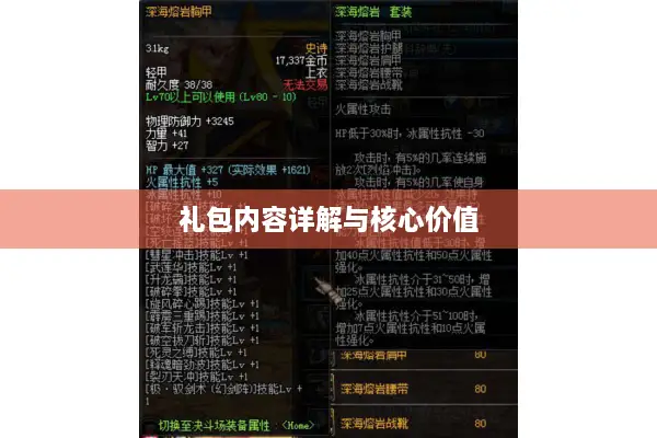 礼包内容详解与核心价值