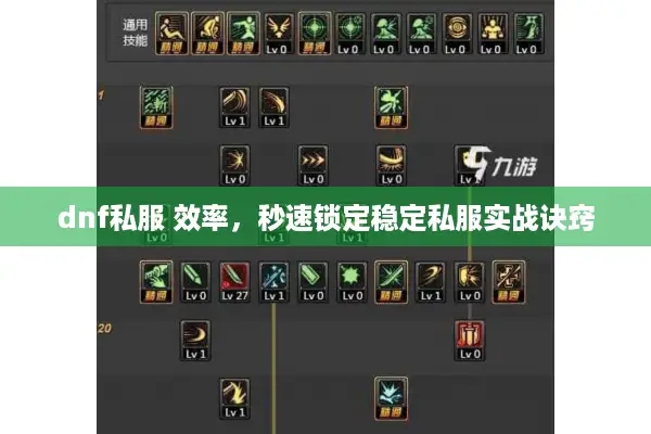 dnf私服 效率，秒速锁定稳定私服实战诀窍