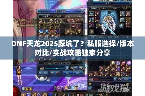 DNF天龙2025踩坑了？私服选择/版本对比/实战攻略独家分享