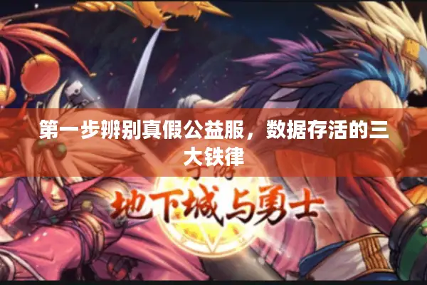 第一步辨别真假公益服，数据存活的三大铁律