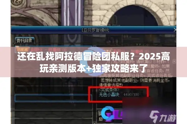 还在乱找阿拉德冒险团私服？2025高玩亲测版本+独家攻略来了