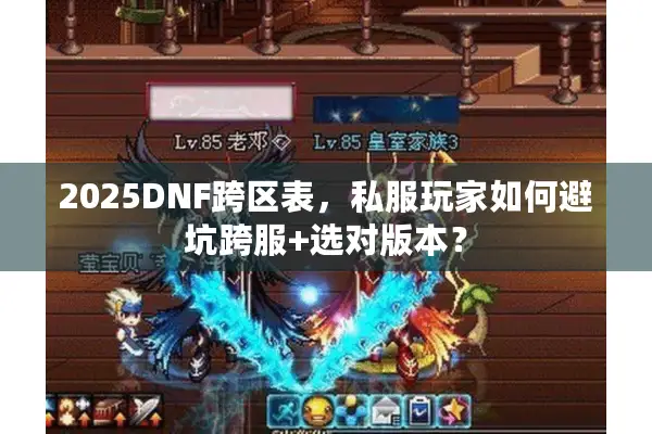 2025DNF跨区表，私服玩家如何避坑跨服+选对版本？