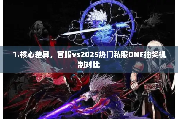 1.核心差异，官服vs2025热门私服DNF抽奖机制对比