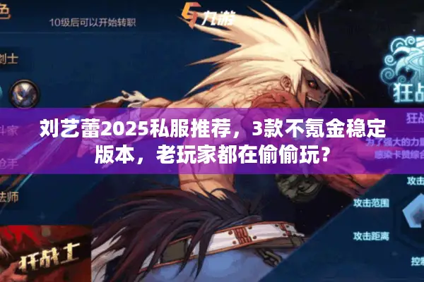 刘艺蕾2025私服推荐，3款不氪金稳定版本，老玩家都在偷偷玩？