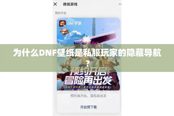 为什么DNF壁纸是私服玩家的隐藏导航？