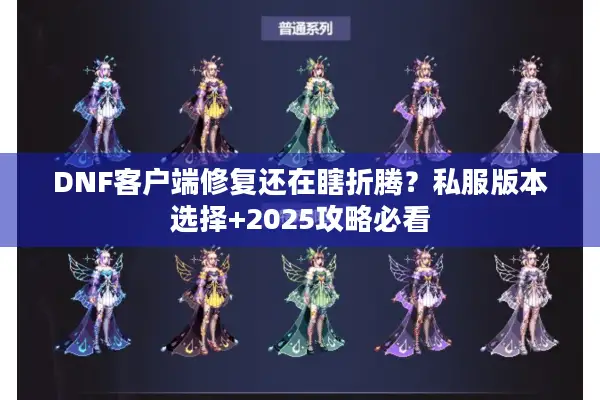 DNF客户端修复还在瞎折腾？私服版本选择+2025攻略必看