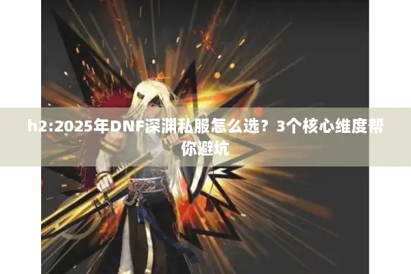 h2:2025年DNF深渊私服怎么选？3个核心维度帮你避坑