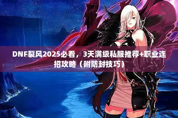 DNF裂风2025必看，3天满级私服推荐+职业连招攻略（附防封技巧）