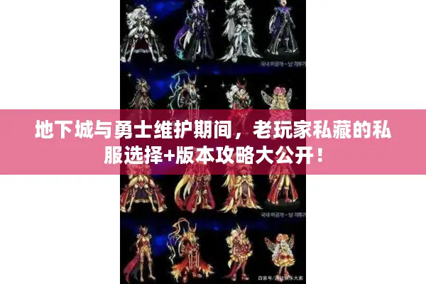 地下城与勇士维护期间，老玩家私藏的私服选择+版本攻略大公开！