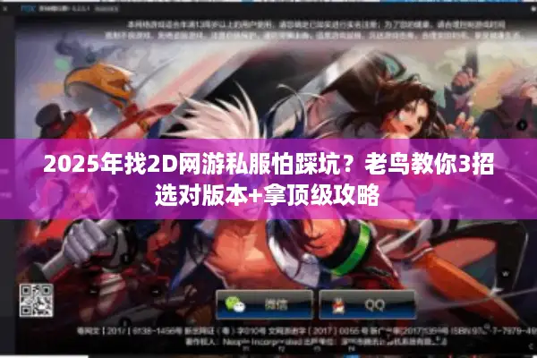 2025年找2D网游私服怕踩坑？老鸟教你3招选对版本+拿顶级攻略