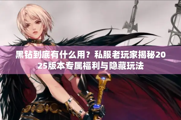 黑钻到底有什么用？私服老玩家揭秘2025版本专属福利与隐藏玩法