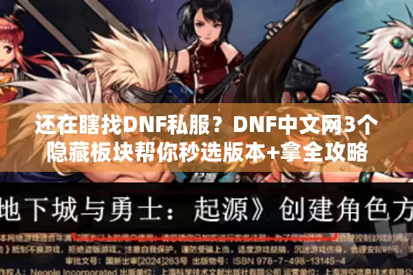 还在瞎找DNF私服？DNF中文网3个隐藏板块帮你秒选版本+拿全攻略