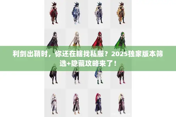 利剑出鞘时，你还在瞎找私服？2025独家版本筛选+隐藏攻略来了！