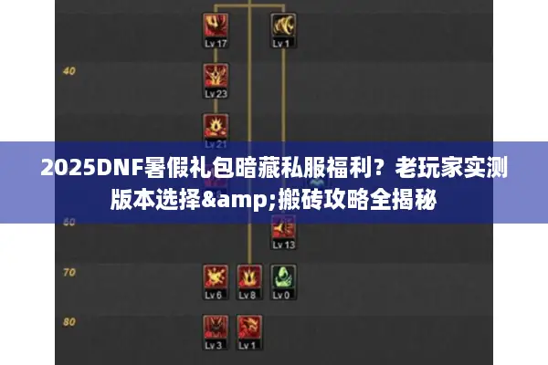 2025DNF暑假礼包暗藏私服福利？老玩家实测版本选择&搬砖攻略全揭秘