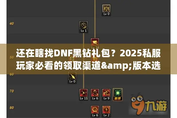 还在瞎找DNF黑钻礼包？2025私服玩家必看的领取渠道&版本选择秘籍！