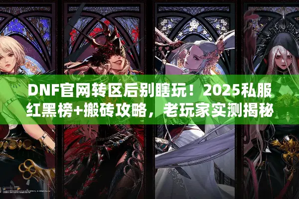 DNF官网转区后别瞎玩！2025私服红黑榜+搬砖攻略，老玩家实测揭秘