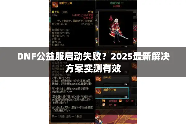 DNF公益服启动失败？2025最新解决方案实测有效