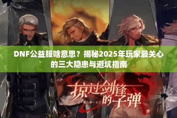 DNF公益服啥意思？揭秘2025年玩家最关心的三大隐患与避坑指南