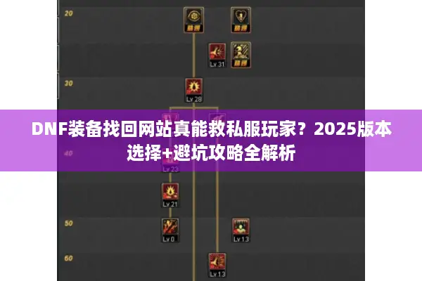 DNF装备找回网站真能救私服玩家？2025版本选择+避坑攻略全解析