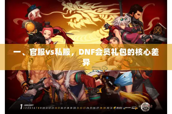 一、官服vs私服，DNF会员礼包的核心差异