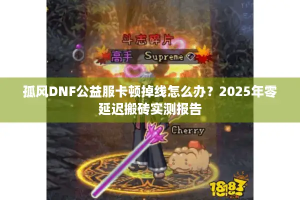 孤风DNF公益服卡顿掉线怎么办？2025年零延迟搬砖实测报告