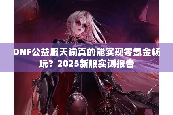 DNF公益服天谕真的能实现零氪金畅玩？2025新服实测报告