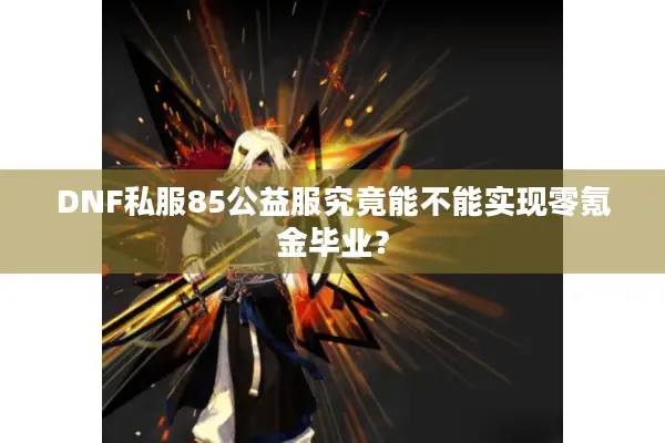DNF私服85公益服究竟能不能实现零氪金毕业？