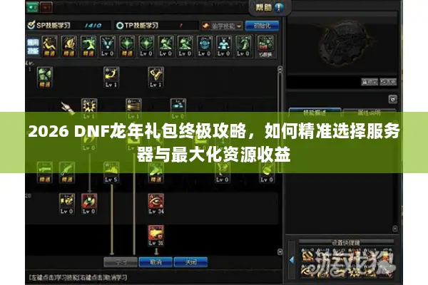 2026 DNF龙年礼包终极攻略，如何精准选择服务器与最大化资源收益