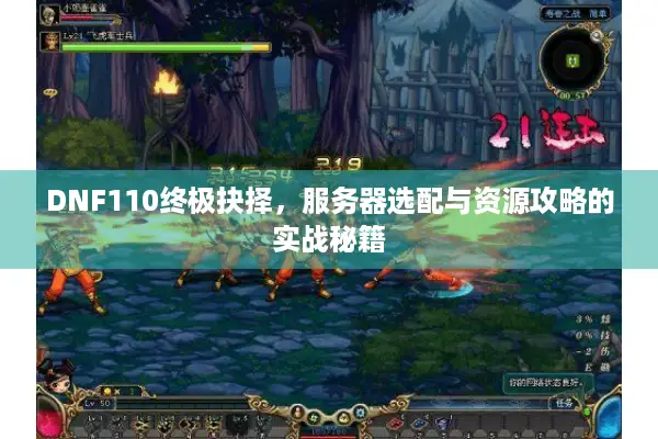 DNF110终极抉择，服务器选配与资源攻略的实战秘籍