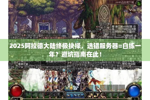 2025阿拉德大陆终极抉择，选错服务器=白练一年？避坑指南在此！