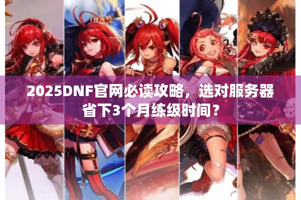 2025DNF官网必读攻略，选对服务器省下3个月练级时间？