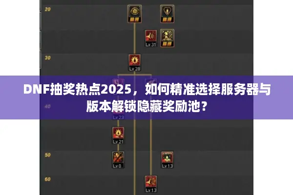 DNF抽奖热点2025，如何精准选择服务器与版本解锁隐藏奖励池？