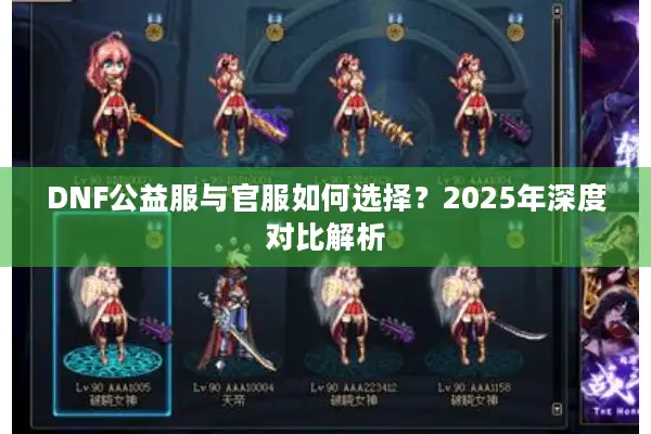 DNF公益服与官服如何选择？2025年深度对比解析