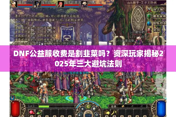 DNF公益服收费是割韭菜吗？资深玩家揭秘2025年三大避坑法则
