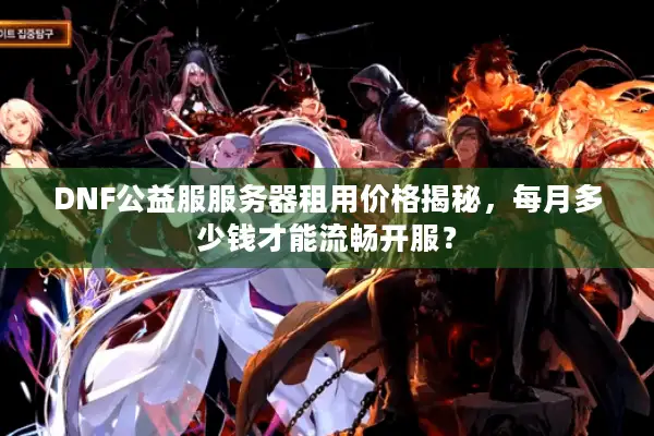 DNF公益服服务器租用价格揭秘，每月多少钱才能流畅开服？