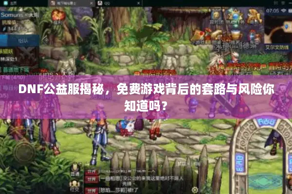 DNF公益服揭秘，免费游戏背后的套路与风险你知道吗？
