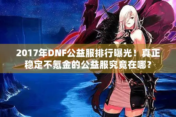 2017年DNF公益服排行曝光！真正稳定不氪金的公益服究竟在哪？