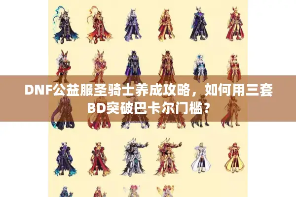 DNF公益服圣骑士养成攻略，如何用三套BD突破巴卡尔门槛？