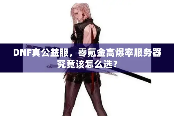 DNF真公益服，零氪金高爆率服务器究竟该怎么选？