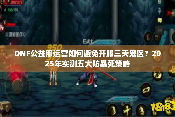 DNF公益服运营如何避免开服三天鬼区？2025年实测五大防暴死策略