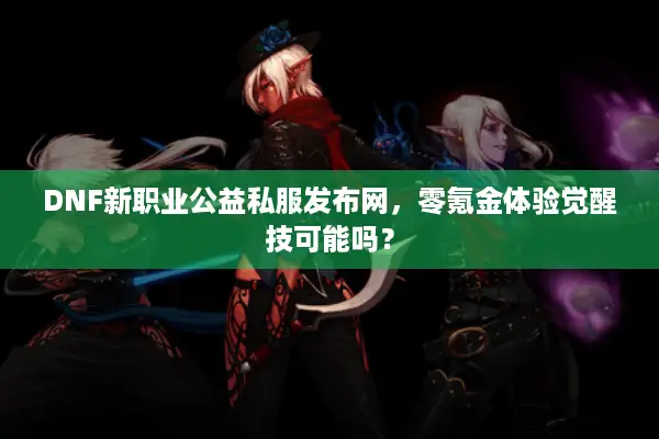 DNF新职业公益私服发布网，零氪金体验觉醒技可能吗？